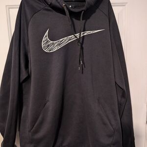 Nike Black Sweatshirt with Iconic Swoosh Size Large